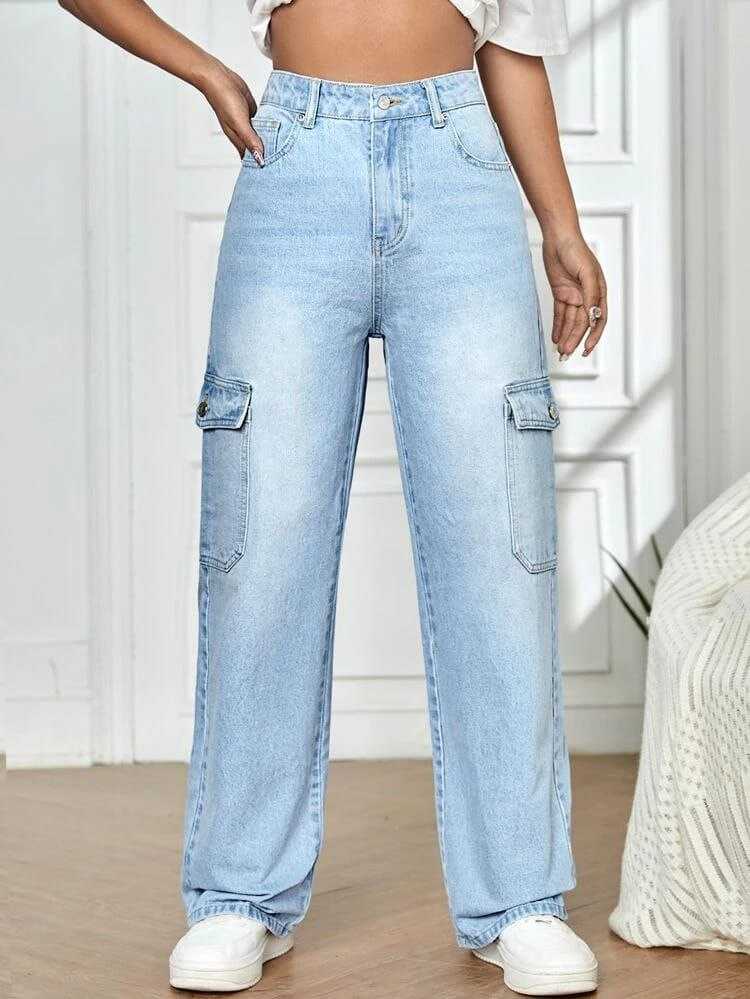 YNF DENIM VAC WIDE JEANS WHOLESALE WOMEN JEANS MANUFACTURER